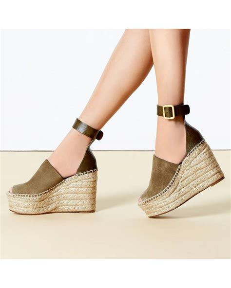 chloe espadrille wedge|chloe espadrille sandals.